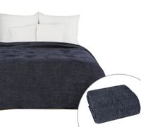 Koc 70x160 Bawełniano-Akrylowy GRANATOWY