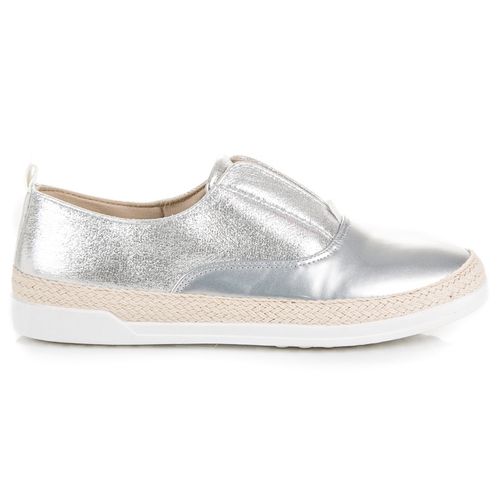 Srebrne Trampki Espadryle r.40 na Arena.pl