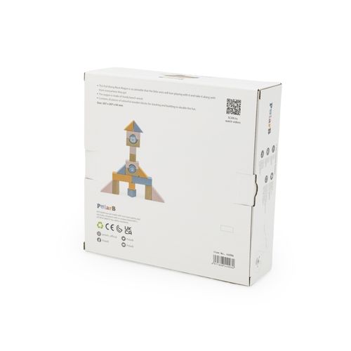 VIGA PolarB Drewniany Wózek do Ciągnięcia + Klocki 21 el. na Arena.pl