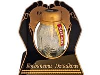 DZIADEK DZIADKOWI ZNICZ LAMPION NA GRÓB SKOS DŁONIE SOLAR