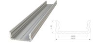 Nawierzchniowy profil ALU anoda srebrny 6x16mm 3030mm SURFACE anoda silver