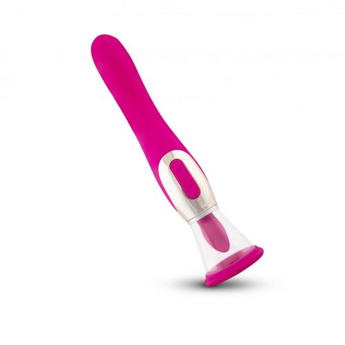 pleasure pump with g-spot vibrator - pink na Arena.pl