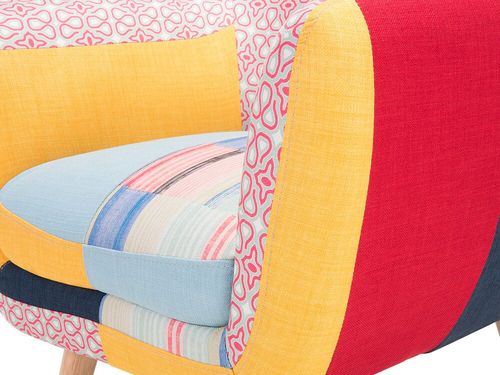 Fotel Patchwork Wielokolorowy Melby na Arena.pl