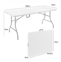 STÓŁ SKŁADANY CATERINGOWY OGRODOWY BANKIETOWY180 cm