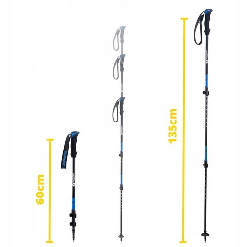 KIJE TREKKINGOWE NORDIC WALKING KIJKI REGULOWANE na Arena.pl