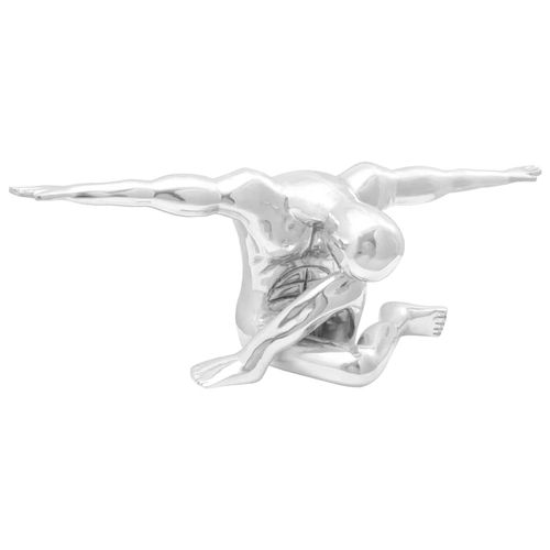 Rzeźba Srebrny 91,5 x 32 x 33 cm Aluminium na Arena.pl