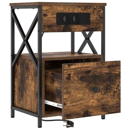 Szafka Nocna z szufladą Wędzony dąb 40 x 31 x 60 cm na Arena.pl