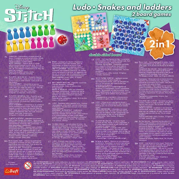 Gra klasyczna Lilo & Stitch. Chińczyk / Węże i drabiny zdjęcie 3