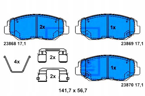 KLOCKI HAM PRZOD HONDA CR-V 02-06 ATE na Arena.pl