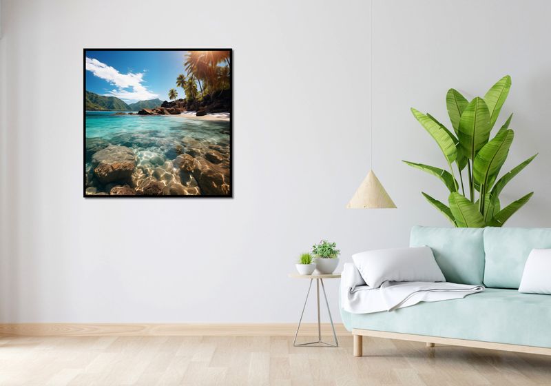 Plakat 90x90cm Odosobniony Raj zdjęcie 4