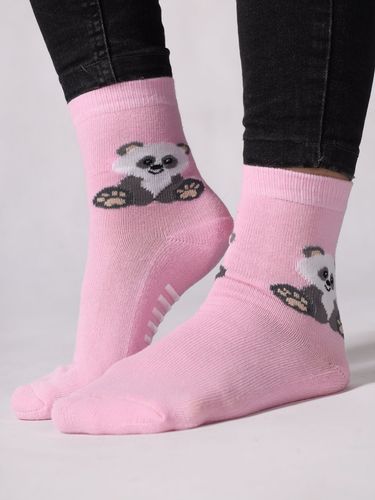 Skarpety bawełniane półfrotte dziewczęce z ABS kolorowe 6PAK 20-22 YOCLUB na Arena.pl