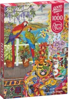 Puzzle 1000 elementów. Papugi na werandzie 30639