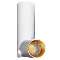 Natynkowa lampa okrągła Santos AZ2417 LED 12W 3000K downlight biała złota