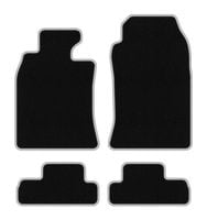 Dywaniki welurowe CARLUX-SILVER czarne do Mini Cooper R52 Cabrio