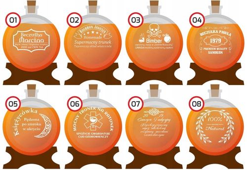 Beczka szklana antałek beczułka karafka 2L z kranikiem GRAWEREM na na Arena.pl