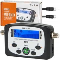 CYFROWY MIERNIK SYGNAŁU SATELITARNEGO ANTENY SAT-FINDER LCD SAT + KABEL F