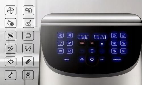 FRYTKOWNICA BEZTŁUSZCZOWA AIR FRYER 8L DUŻA FRYTOWNICA 2000W 14 na Arena.pl
