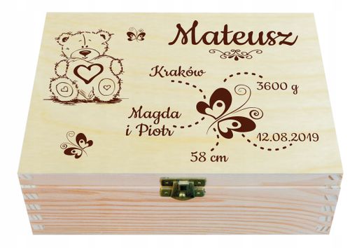 CUDOWNE PUDEŁKO WSPOMNIEŃ PREZENT CHRZEST ROCZEK na Arena.pl