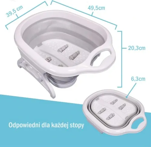 Miska brodzik do pedicure stóp roller składana na Arena.pl