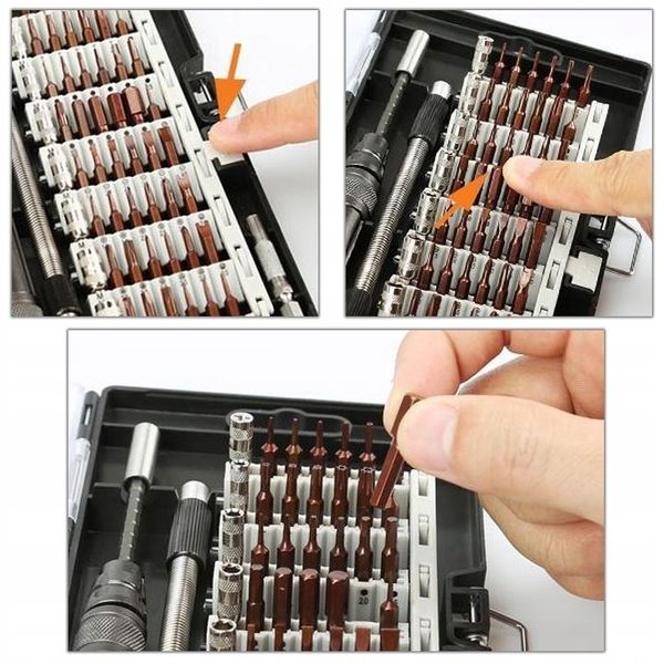 ZESTAW PRECYZYJNYCH ŚRUBOKRĘTÓW 60W1 BITY WKRĘTAK TORX MAGNETYCZNE MAGNES zdjęcie 9