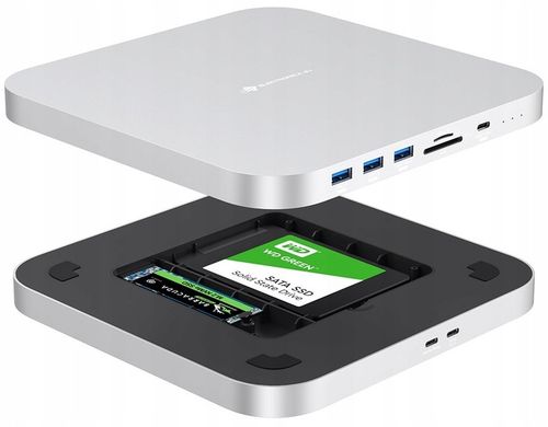 Hub MC25PRO M.2 NVMe NGFF SSD SATA 2,5'' Mac Mini M1 M2 Studio USB 3.0 SD na Arena.pl