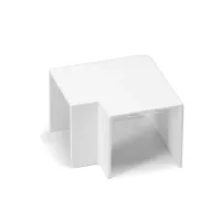 Kwadratowa listwa PVC 40x40 mm biała gięta 4 sztuki praktyczne wykończenie wnętrz