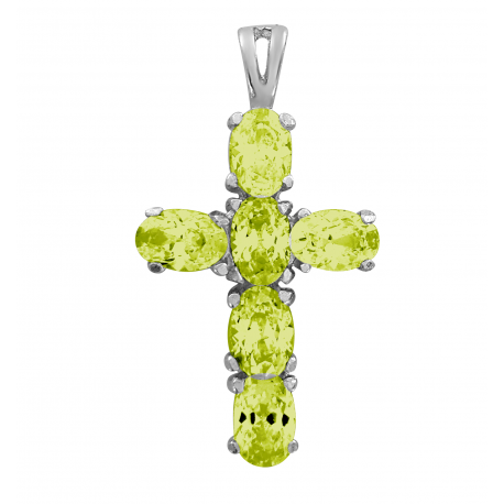 SREBRNY KRZYŻYK OZDOBNY Z CYRKONIAMI SREBRO PRÓBY 925 DOSTĘPNY W RÓŻNYCH KOLORACH na Arena.pl