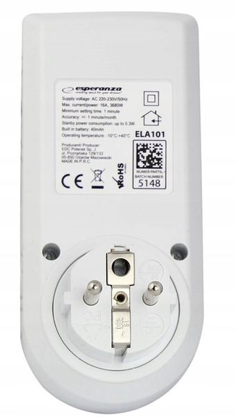 PROGRAMATOR CZASOWY WŁĄCZNIK WYŁĄCZNIK LCD CYFROWY TIMER HARMONOGRAM zdjęcie 4