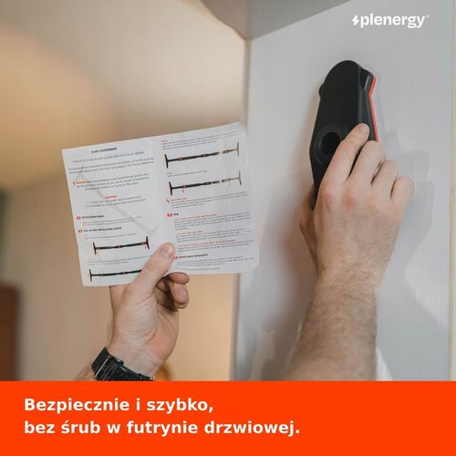 Drążek do podciągania rozporowy do ćwiczeń Plenergy S-Door 71-90 cm na Arena.pl