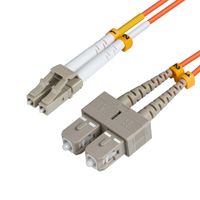 MicroConnect LC/UPC-SC/UPC 2m OM2 Fibre