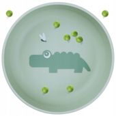 Miska Plastikowa Dla Dziecka Zielona Krokodyl