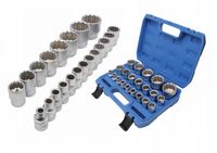 NASADKI DWUNASTOKĄTNE 8-36mm 1/2 CR-V ZESTAW NASADEK SPLINE 21 SZT.