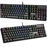 Klawiatura Mechaniczna Gamingowa Podświetlana RGB Pełnowymiarowa MIRAX GK-3