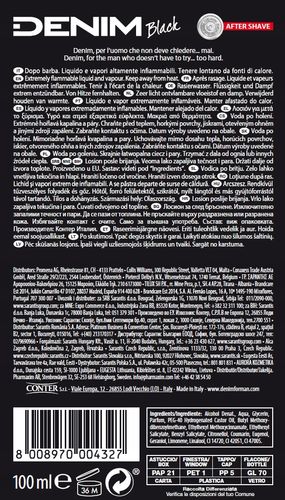 Denim Black Woda Po Goleniu Dla Mężczyzn 100Ml na Arena.pl