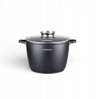 Duży Garnek Marmurkowy 4L z Pokrywką i Systemem Aroma Knob 20cm