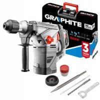 GRAPHITE MŁOT UDAROWY SDS+ 1500W 58G862 4,5J WALIZKA OSPRZĘT DŁUTO
