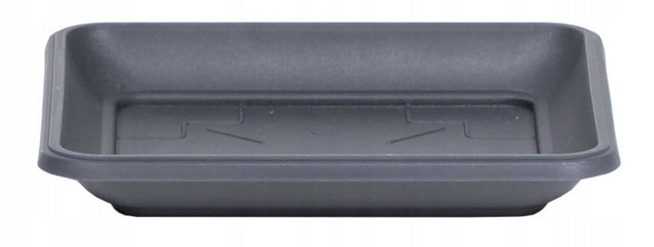 Doniczka kwadratowa Terra DKWT24 z podstawką | Antracyt, Wymiary 24x24x20 cm, Prosperplast zdjęcie 3