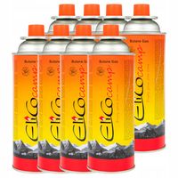 8x GAZ KARTUSZ NABÓJ GAZOWY DO PALNIKA KUCHENKI WKŁAD BIWAK PLENER