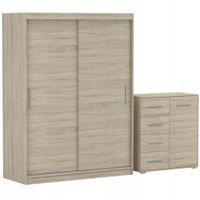 Zestaw VISTA 06 Szafa 150 Komoda FRIDA MINI 01 90 półki SONOMA PRODUCENT