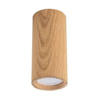 Sufitowa lampa salonowa Oak drewniana tuba natynkowa