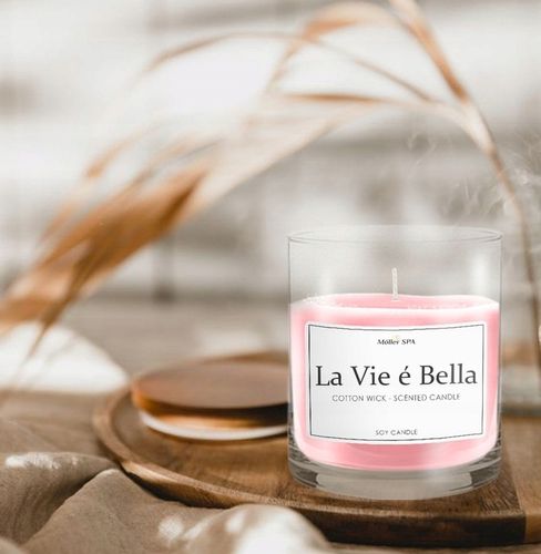 Möller SPA LA VIE EST BELLE SOJOWA NATURAL ŚWIECZKA ZAPACHOWA ZAPACH PERFUM na Arena.pl