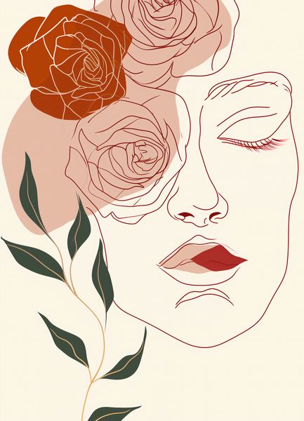 Plakat 13x18cm Beż i Twarz zdjęcie 1