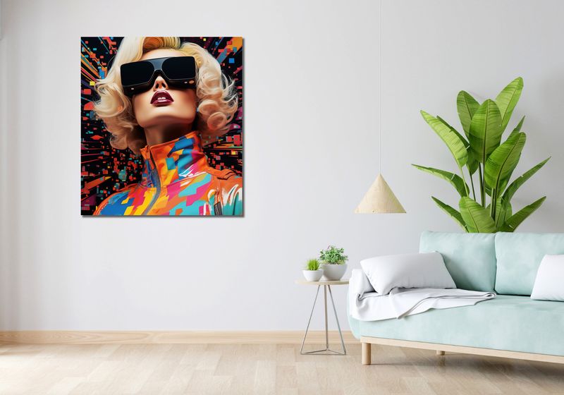 Obraz 90x100cm Retro Futuryzm zdjęcie 2