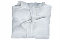 SZLAFROK WAFFLE HOTELOWY SPA BAWEŁNA GRUBY BIAŁY SZLAFROK Z PASKIEM S