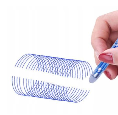 Zestaw Długopis niebieski wymazywalny 0.7 + 24 Wkłady +Gumka na Arena.pl