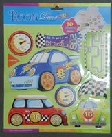 naklejki na ścianę 3d peel & stick auta 30 x 30 cm     wx-016f