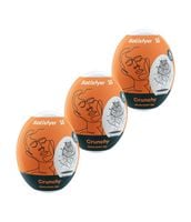 zestaw masturbatorów eggs set of 3 crunchy satisfyer