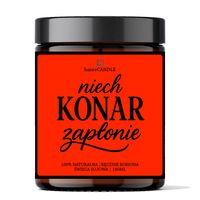 Świeca Sojowa Zapachowa „Niech Konar Zapłonie” – Prezent Dla Niego