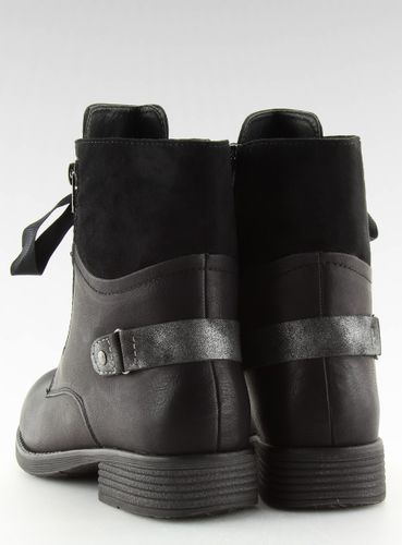 Botki sznurowane workery czarne 17103-2 BLACK - 41 na Arena.pl
