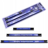 LISTWA MAGNETYCZNA 3SZT ZESTAW 23 37 48CM WARSZTATOWE DO NARZĘDZI